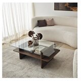 Hanah home Klub sto Saga Rectangle, 105x35x65 cm, Smeđi | Eponuda.ba