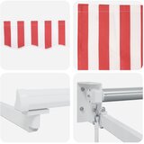 Ručna zlačivna tenda s LED diodama Crvena i bijela 5 x 3 m | shoptok.hr