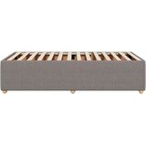  Okvir za krevet bez madraca smeđesivi 100 x 200 cm od tkanine | shoptok.hr