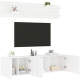 vidaXL Komplet TV omaric 6-delni bel inženirski les Cene