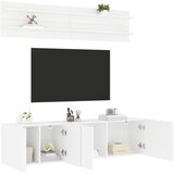vidaXL Zidni TV elementi, 6 dijelova, bijeli, od inženjerskog drva | shoptok.hr