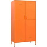 vidaXL garderobna omara oranžna 90x50x180 cm jeklo | Shoptok.si
