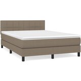 Maison Chic Box spring postelja - Vzmetna postelja z vzmetnico taupe 140x200 cm blago SL8217, (21886074) | Shoptok.si