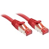 Lindy 47732 RJ45 omrežni kabel\, Patch kabel CAT 6 S/FTP 1.00 m rdeča 1 kos, (20419700) | Shoptok.si