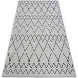 RugsX Preproge Preproga SENSE Micro 81249 Cikcak ETNO bela/modra 160x230 cm Bela | Shoptok.si