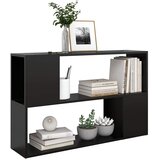 Ormarić za knjige crni 100 x 24 x 63 cm od konstruiranog drva | Eponuda.com