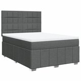 Maison Chic Box spring postelja - Vzmetna postelja z vzmetnico temno siva 160x200 cm blago SL17892, (21894457) | Shoptok.si