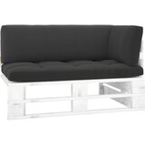 vidaXL Kutna vrtna sofa od paleta od bijelo impregnirane borovine Cijene