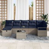  Kavčna garnitura 8 pcs Siva in mornarsko modra poli ratan, (5000137975) | Shoptok.si