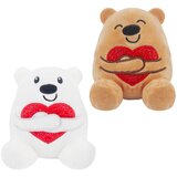 Plišani medvedek s srcem – 10 cm rjav | Shoptok.si