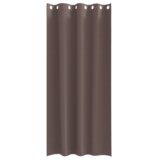  Zavjese sa zavjesama 2 pcs Tamno smeđa 245 x 140 cm Poliester | shoptok.hr