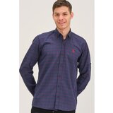 Dewberry G658 MEN'S SHIRT-BURGUNDY-LACİVERT Cene