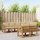  Set vanjskih sofa 8 kom. Prirodna i bež | shoptok.hr