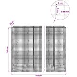  Gabion s žicom debljine 3 5 mm i mrežom 5x5 cm 950x30x200 cm - 30 cm 200 cm 950 cm | shoptok.hr