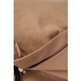 Kesi Leather trousers with a tie at the front beige | shoptok.hr