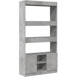  Visoka komoda siva boja betona 92x33x180 cm konstruirano drvo | Eponuda.com