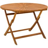  Preklopni vrtni stol Prirodna Ø110 x 75 cm Čvrsto drvo akacije | Eponuda.com