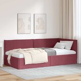 vidaXL Kutni okvir kreveta boja crnog vina 100 x 200 cm tkanina Cijene