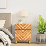  The Living Store Nočna omarica rjava in črna 50x33x60 cm trden mangov les - Nočna Omarica, (21500589) | Shoptok.si
