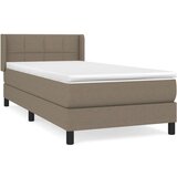  Krevet s oprugama i madracem smeđesivi 90x200 cm od tkanine | shoptok.hr