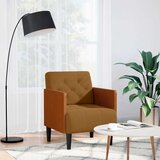 SOFA fotelja s naslonima za ruke smeđa 55 cm baršunasta - Smeđa 1 | shoptok.hr