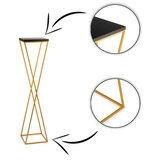  Stalak za cveće LOFT 100x24 cm zlatna/crna | Eponuda.com