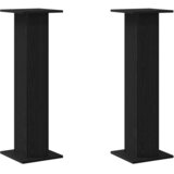  Stalak za biljke 2 pcs Crni hrast 30 x 30 x 95 cm | shoptok.hr
