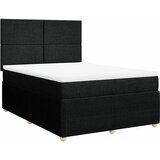  Krevet s oprugama i madracem crni 140 x 190 cm od tkanine | shoptok.hr