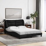  Okvir kreveta bez madraca Hvar crni 120 x 200 cm od tkanine | shoptok.hr