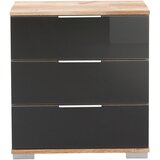 CARRYHOME NOČNA OMARICA, siva, barve hrasta | Shoptok.si
