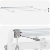  Okvir tende S LED lampica Bijelo 400 × 300 cm Aluminij | shoptok.hr
