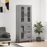 vidaXL Visoka komoda siva sonome 69 5x34x180 cm od konstruiranog drva | shoptok.hr