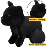  igračka za maženje crni pas 19cm | shoptok.hr