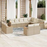  12-dijelni set vrtnih sofa od poliratana s jastucima bež | shoptok.hr
