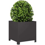 vidaXL Vrtne sadilice 2 kom crne 40x40x40 cm čelične | shoptok.hr