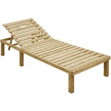  Ležalnik s kraljevsko modro blazino impregnirana borovina, (20662342) | Shoptok.si