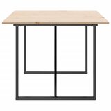  Blagovaonski stol O-oblika 200x100x75 cm od borovine i čelik | shoptok.hr