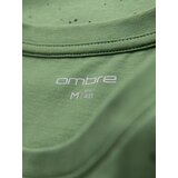 Ombre Men's printed cotton t-shirt with round neckline - green | shoptok.hr