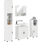  Set namještaja za kupaonicu Zidne 4 pcs Visoki sjaj bijela | shoptok.hr