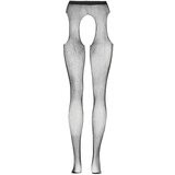Cottelli Legwear - Otvorene sjajne mrežaste tajice - crne (SL) | shoptok.hr