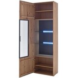 Livetastic VITRINA, furnirano, masivno hrast z grčami barve hrasta | Shoptok.si