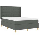 Box Spring postelja z vzmetnico temno siva 160x200 cm tkanina, (22050629) | Shoptok.si