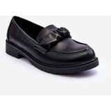 Kesi Leather Moccasins Flat heel shoes black SBarski HY335 | shoptok.hr