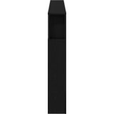  LED glava kreveta s policom Crni hrast 180 x 18,5 x 103,5 cm | shoptok.hr
