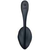 Satisfyer Ribbed Petal - radio vibrirajuće jaje (crno) | shoptok.hr