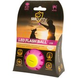 Duvo igračka za pse led svetleća lopta 10cm, roze Cene