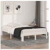  Okvir za krevet masivno drvo bijeli 120x190 cm 4FT mali bračni | shoptok.hr