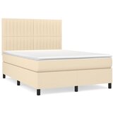  The Living Store Box spring postelja z vzmetnico krem 140x190 cm blago - Box Spring Postelja, (21501428) | Shoptok.si