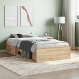 vidaXL Okvir za krevet boja hrasta 100x200 cm Cijene