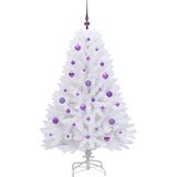  Umjetno božićno drvce s nogom Bijela 150 cm PVC i čelik | shoptok.hr